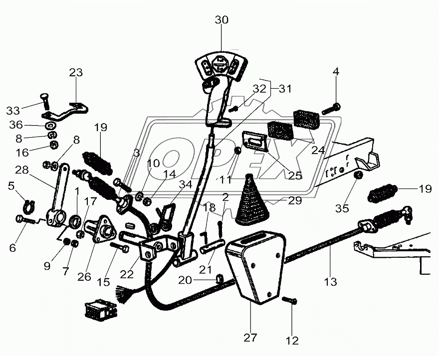 Multifunction Lever For Hydrostatic Transmission 3