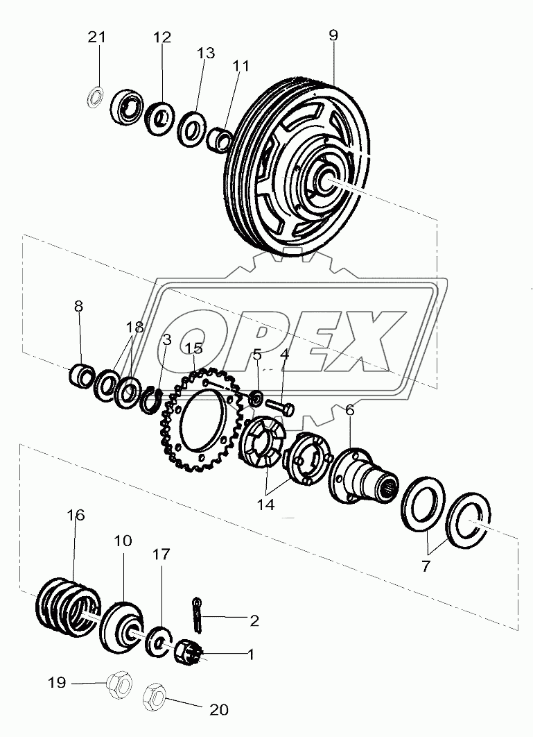 Front Elevator - Control Pulley