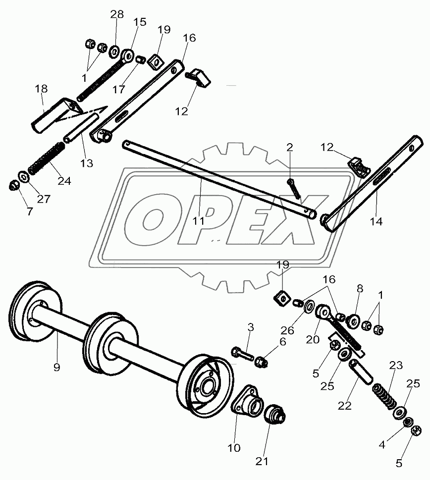 Front Elevator - Lower Roller