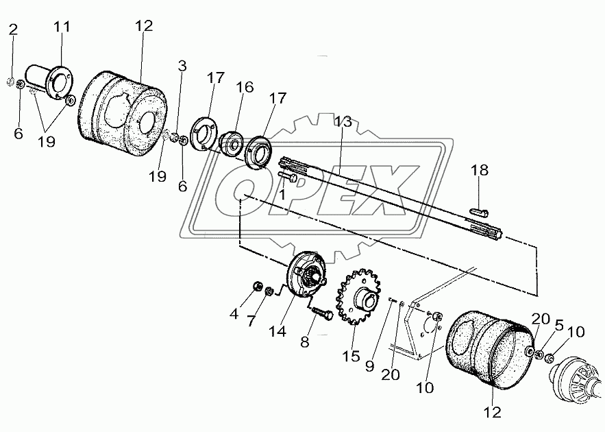 Front Elevator - Lower Shaft