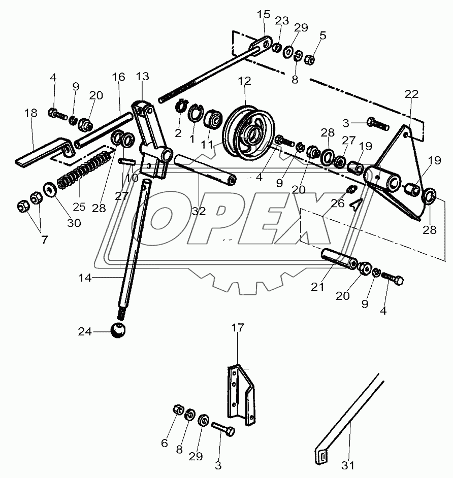 Straw Chopper - Drive Clutch