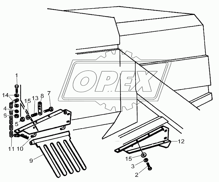 Straw Chopper - Supports 3