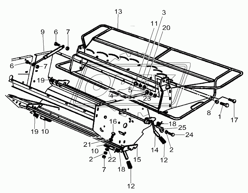 Straw Chopper - Spreader Housing