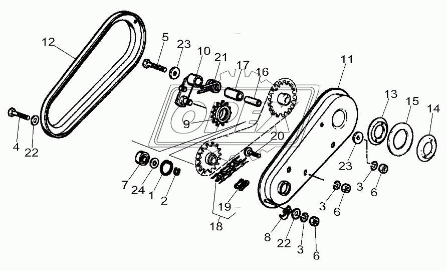 Grain Elevator Anthwear Upper Transmission