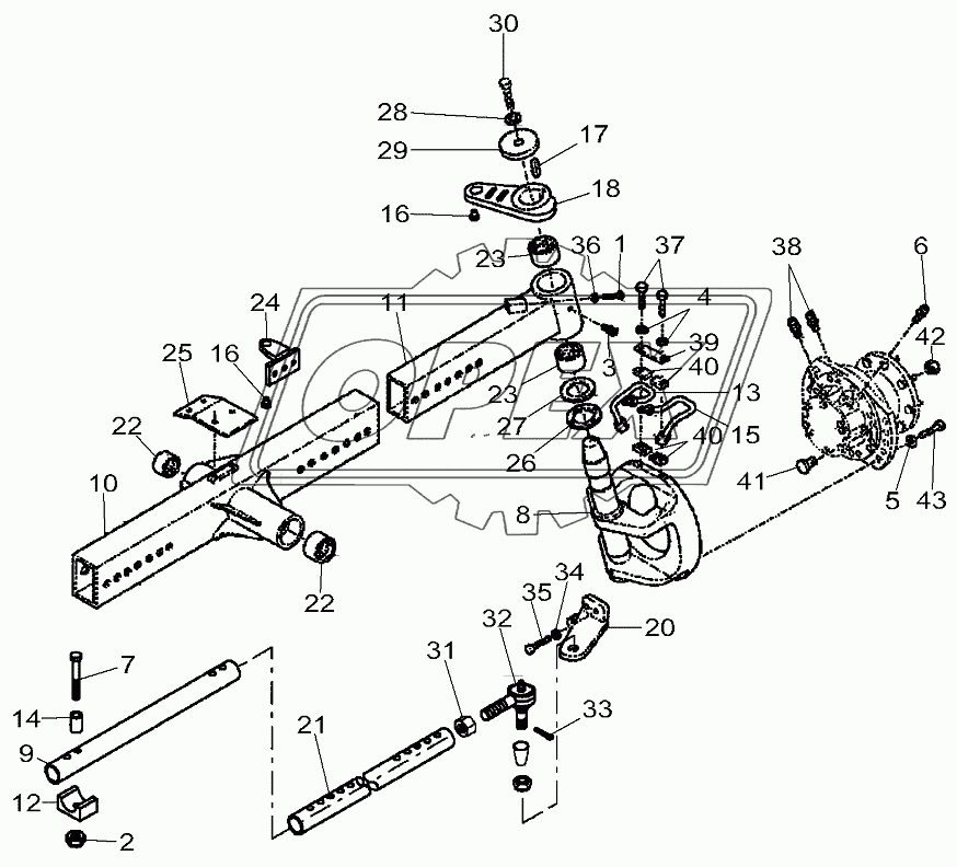 Rear Axle - 4 Wd