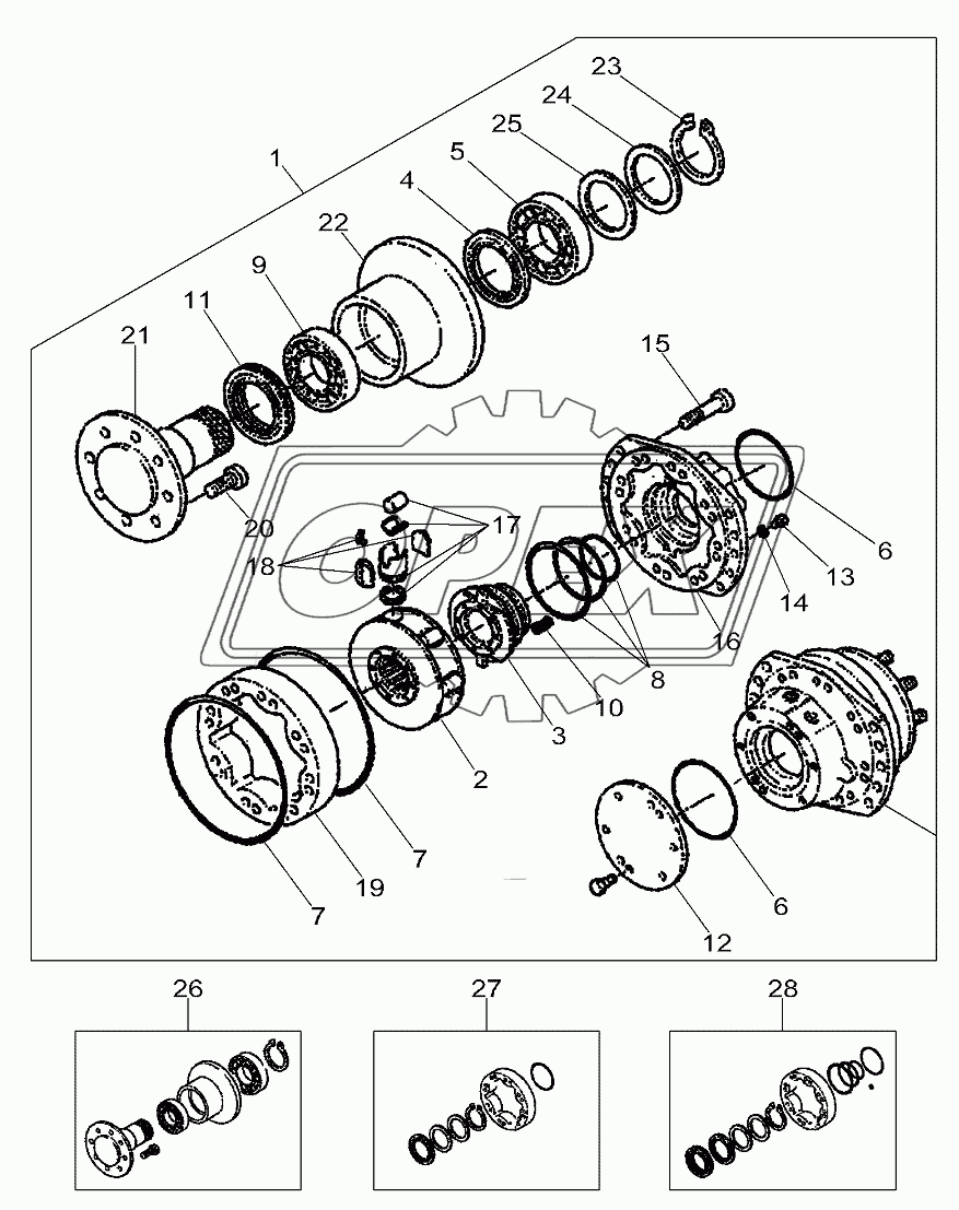 Rear Axle - 4 Wd - Final Drive