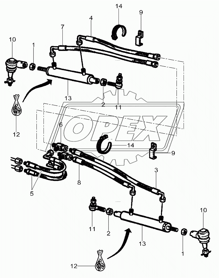 Rear Axle - 4 Wd - Hydraulic Cylinder