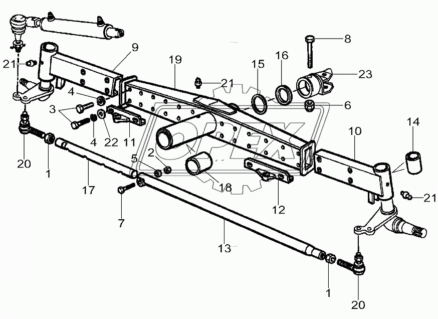 Rear Axle - Adjustable 1