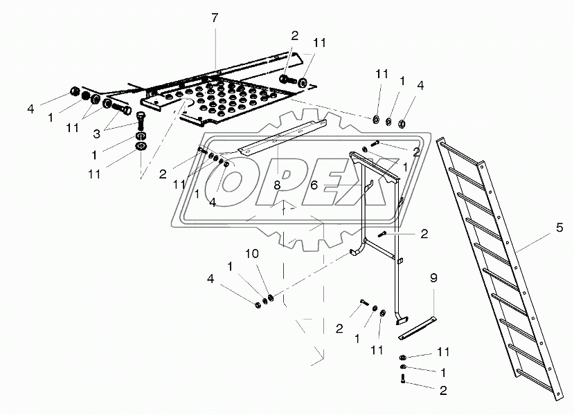 Engine Access Ladder