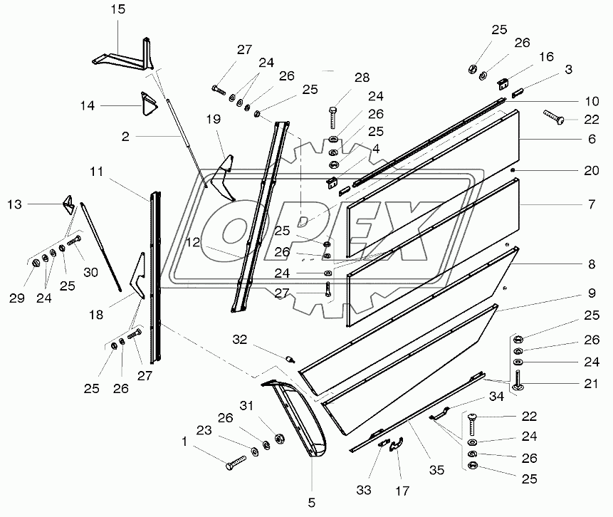 L.H. Side Wall Guard 2