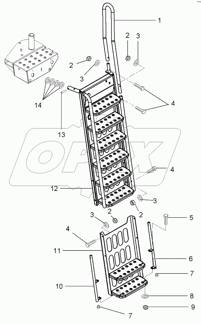Ladder Footboard From Serial Number 551510027