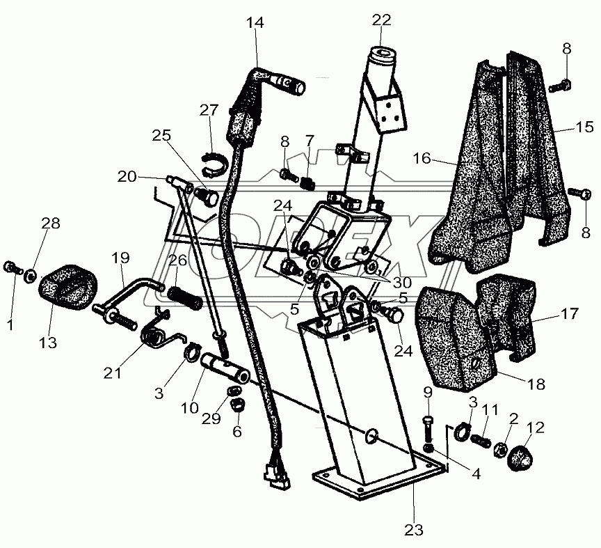 Cab Steering Column 1