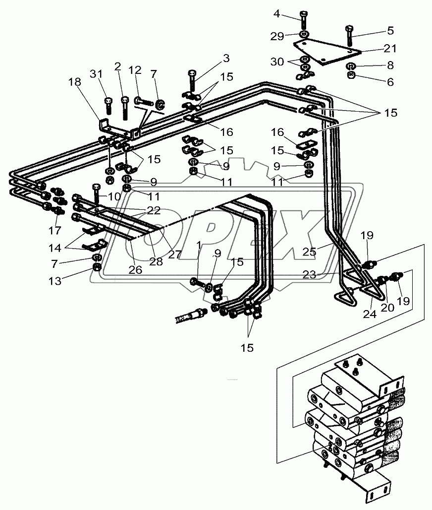 Reel Circuit Hydraulic Up To 551510030