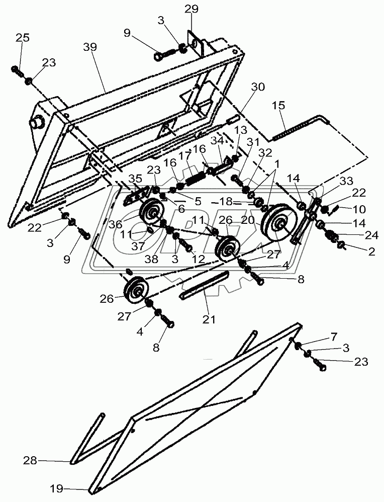 Chaff Spreader Transmission