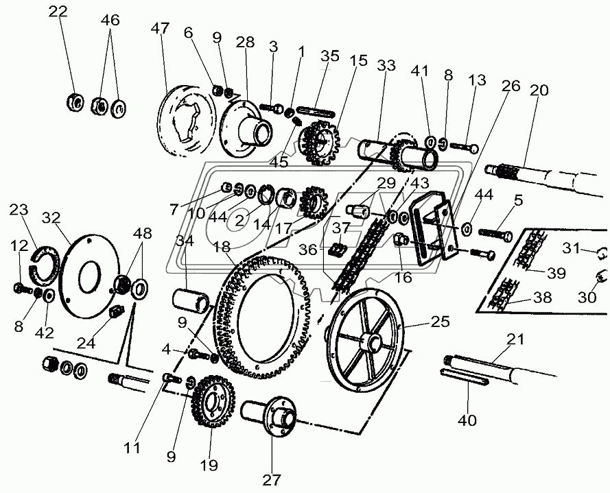 Chain Drive For Drum