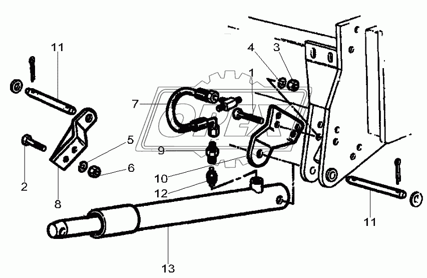 Cutter Bar Lifting Additional Ram