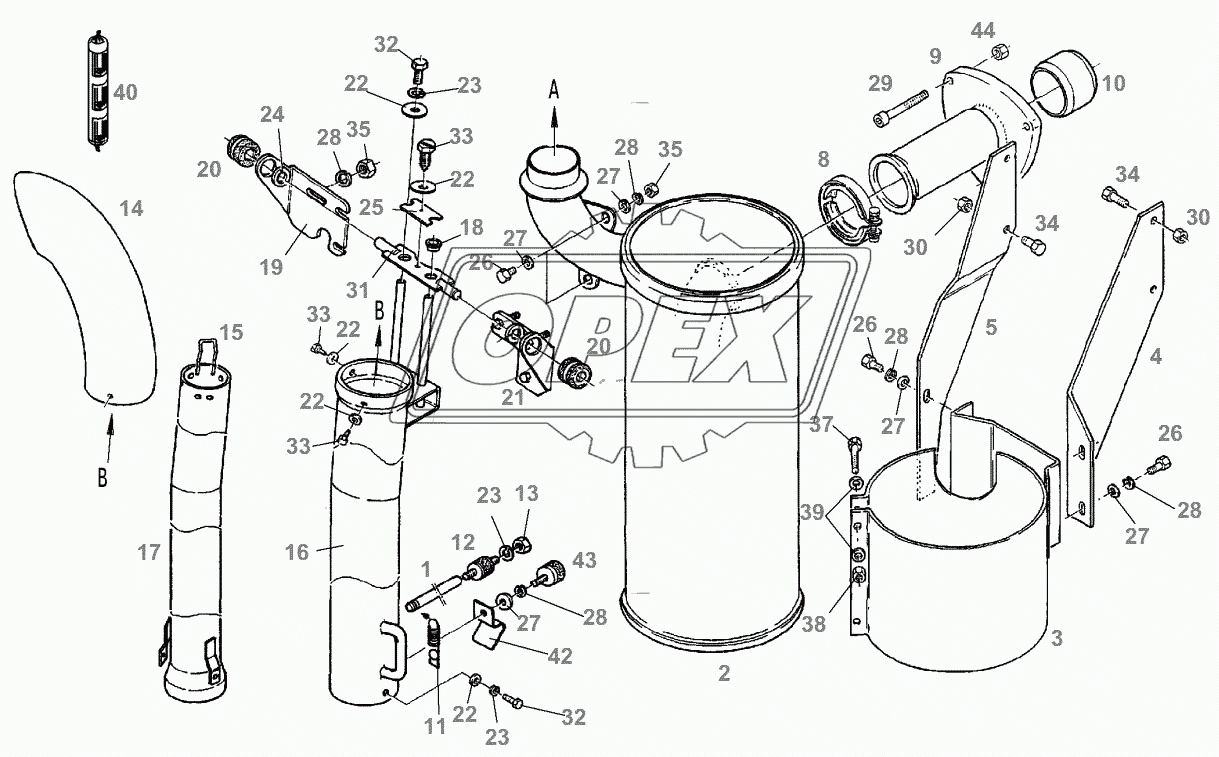 EXHAUST UPRIGHT 2