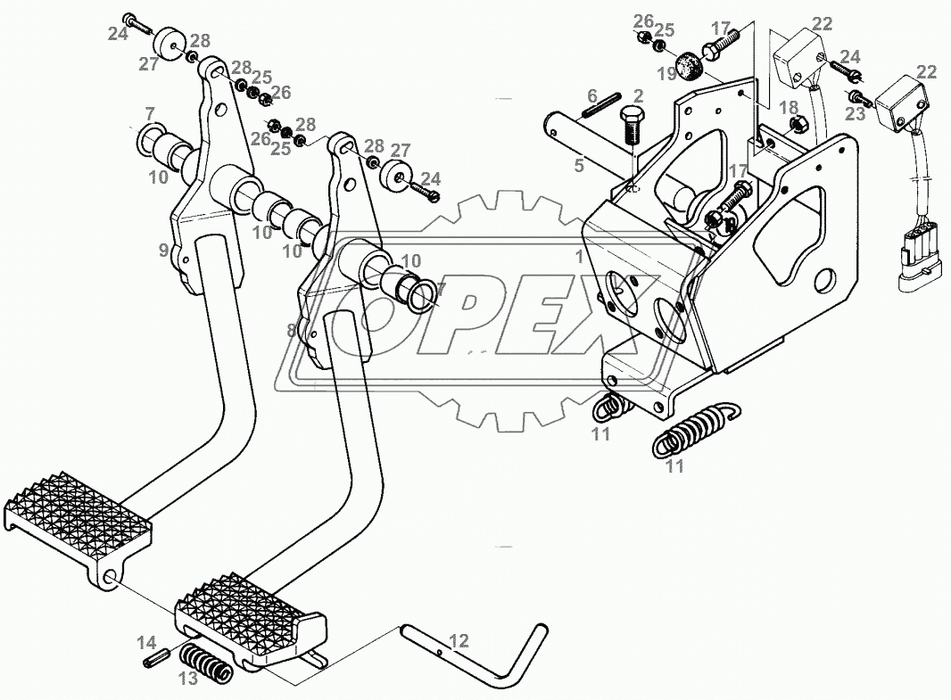 FOOT BRAKE ACTUATING