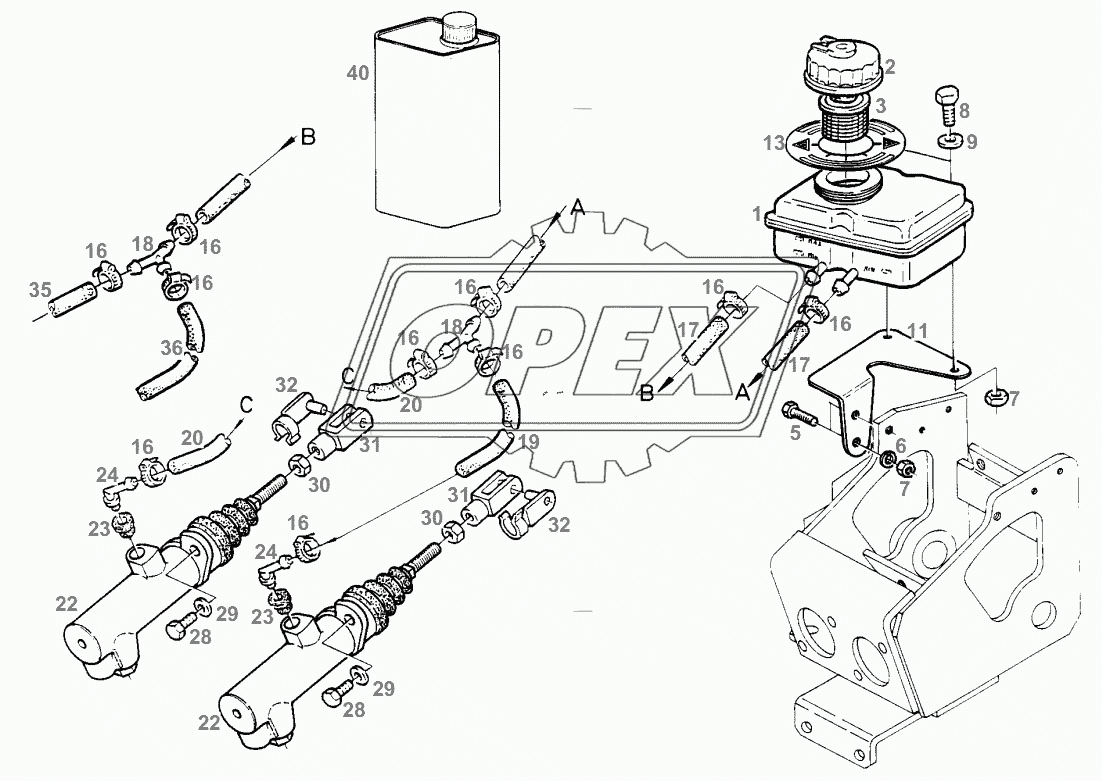 MASTER BRAKE CYLIND. 2