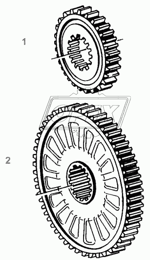 FRONT P.T.O. GEAR 1