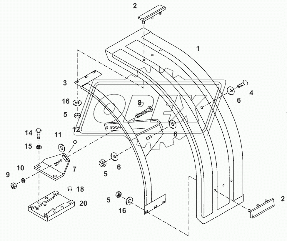 MUD GUARDS ADJUSTAB. 2