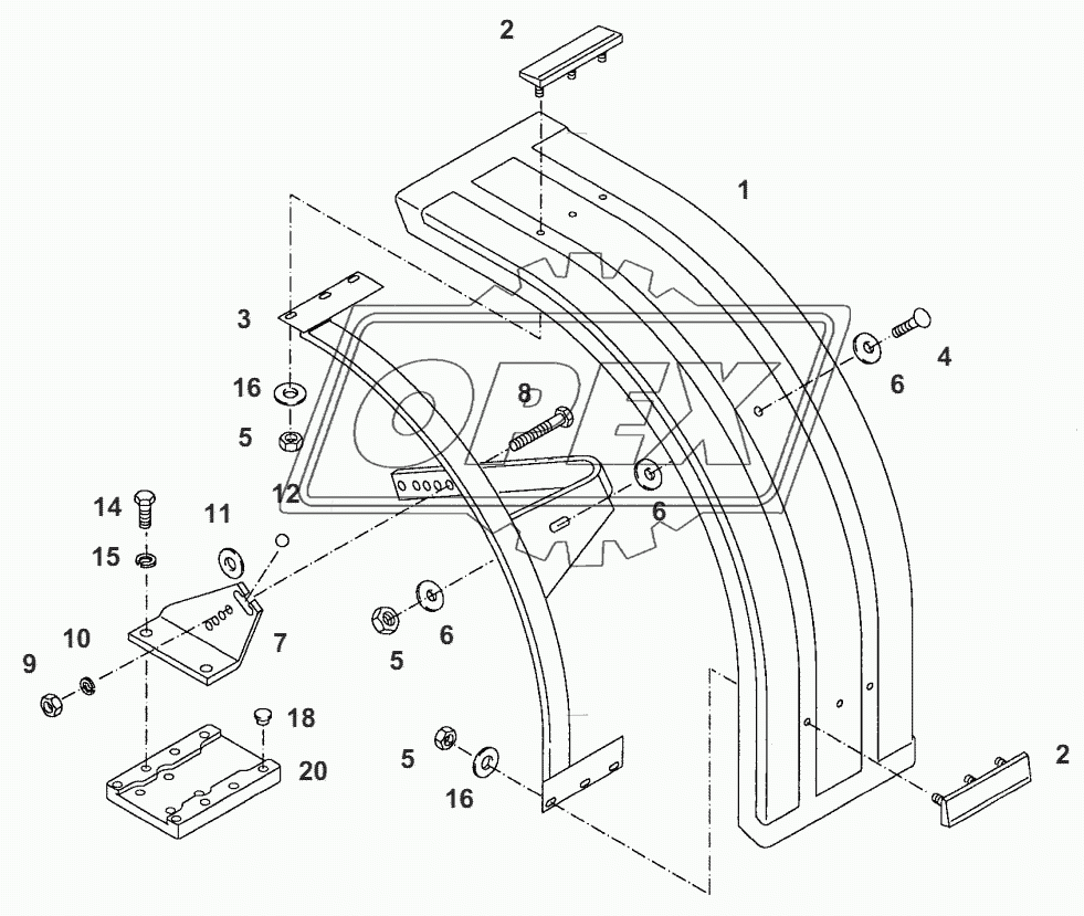 MUD GUARDS ADJUSTAB. 4