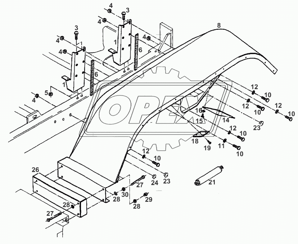 MUDGUARD REAR 2