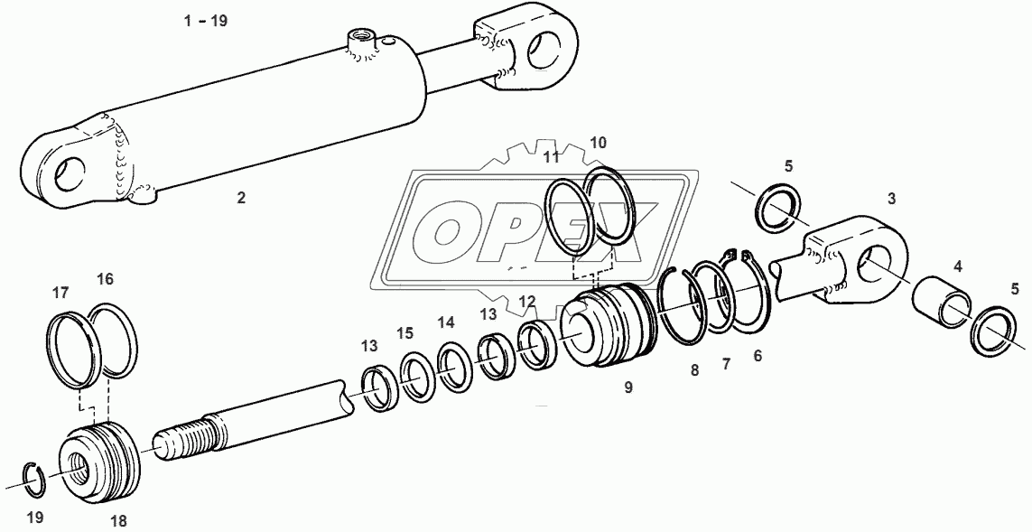 D.A. HYDR. CYLINDER 1