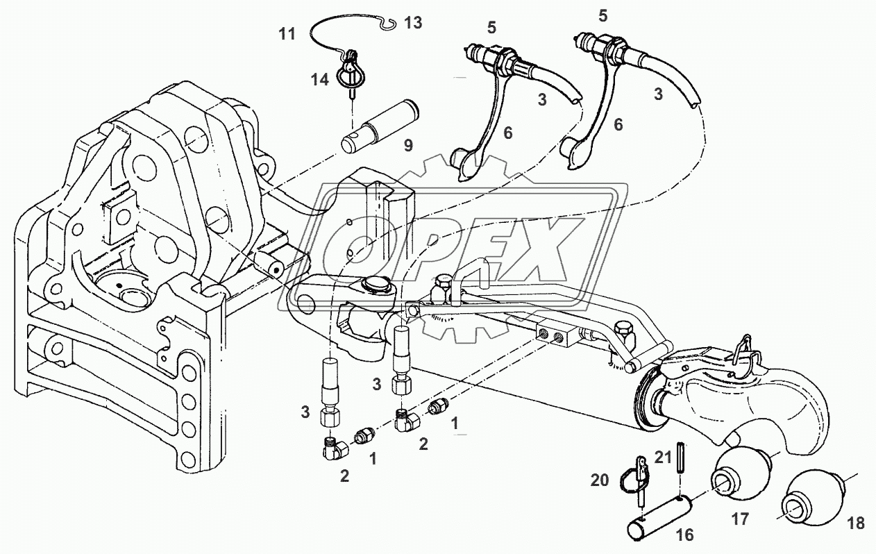 HYDR. UPPER LINK 3