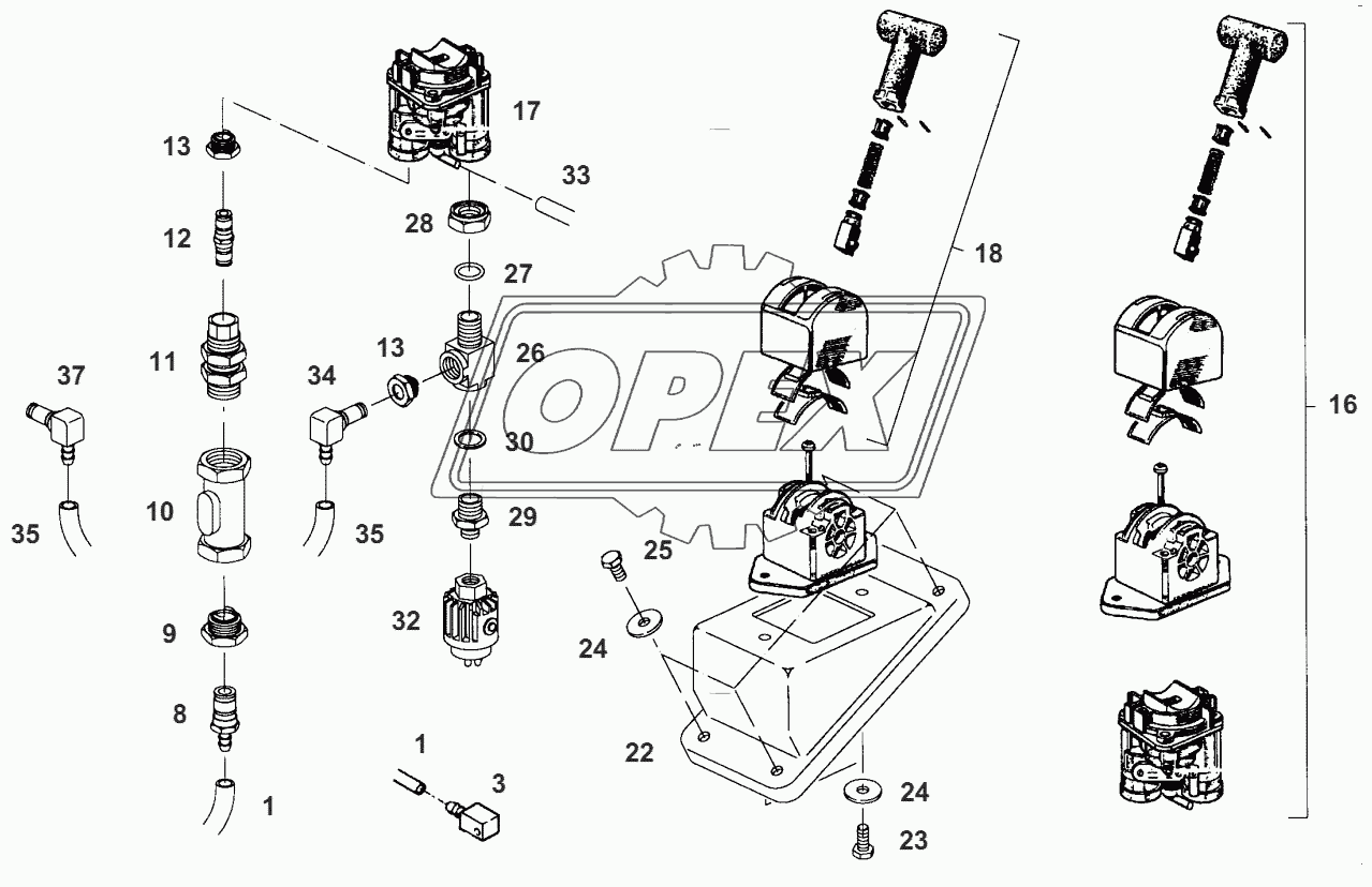 HAND BRAKE VALVE