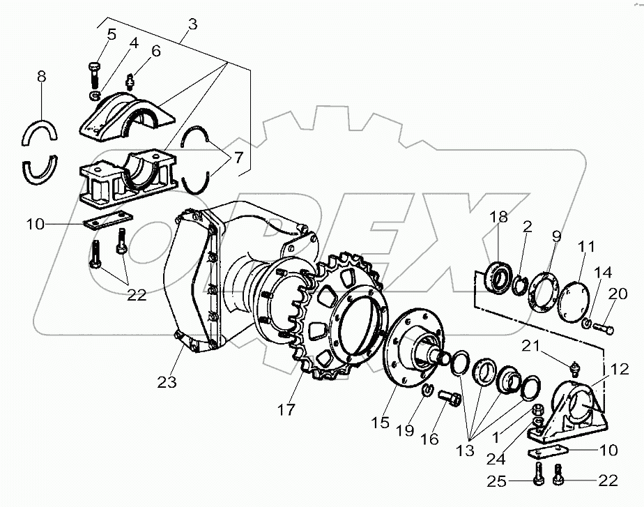Chassis Crawler Tracks 6 Rollers