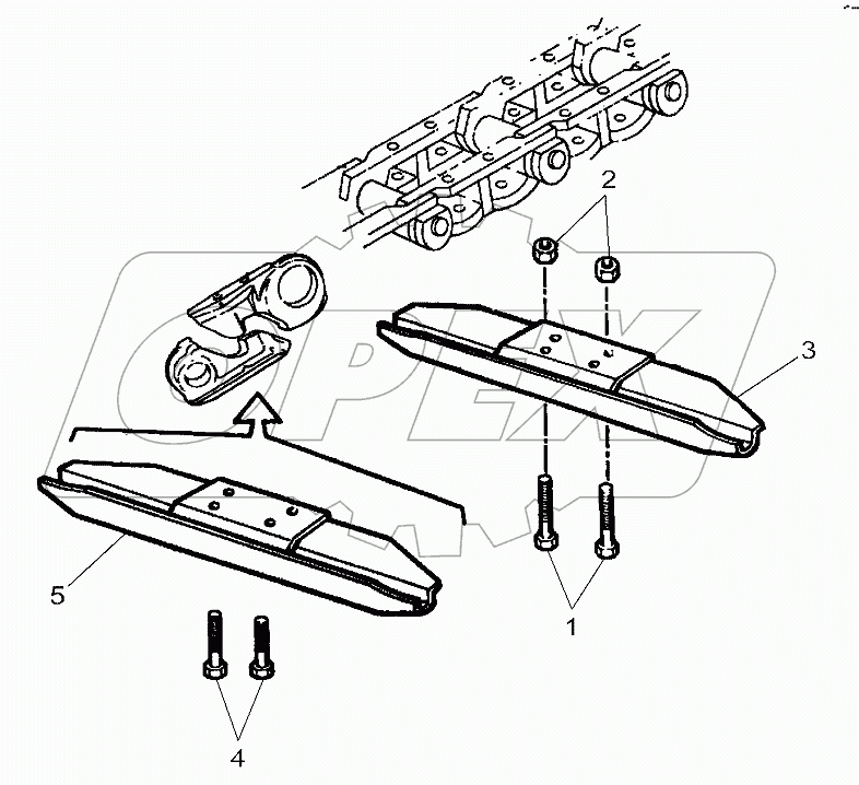 Chassis Crawler Tracks 6 Rollers