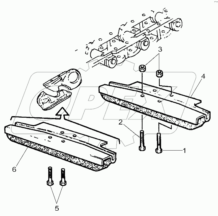 Chassis Crawler Tracks 6 Rollers
