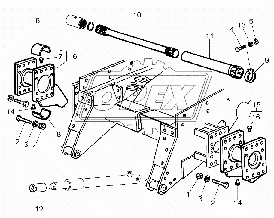 Chassis Crawler Tracks 7 Rollers 1