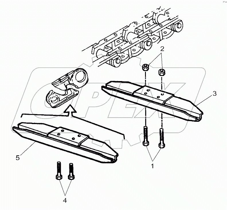 Chassis Crawler Tracks 7 Rollers