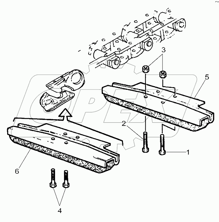 Chassis Crawler Tracks 7 Rollers