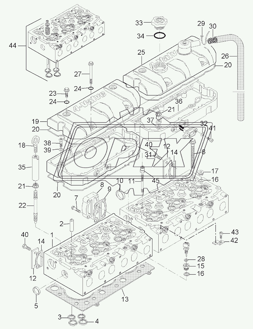 Engine, Cylinder Head 84cta-4v Engine - From R19124