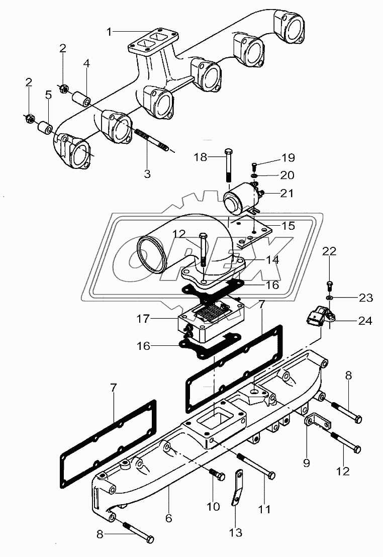 Engine, Intake & Exhaust Manifold