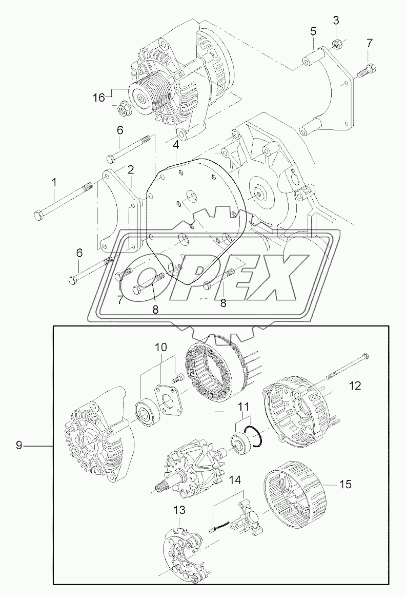 Alternator, 84cta-4v Engine - From R19124