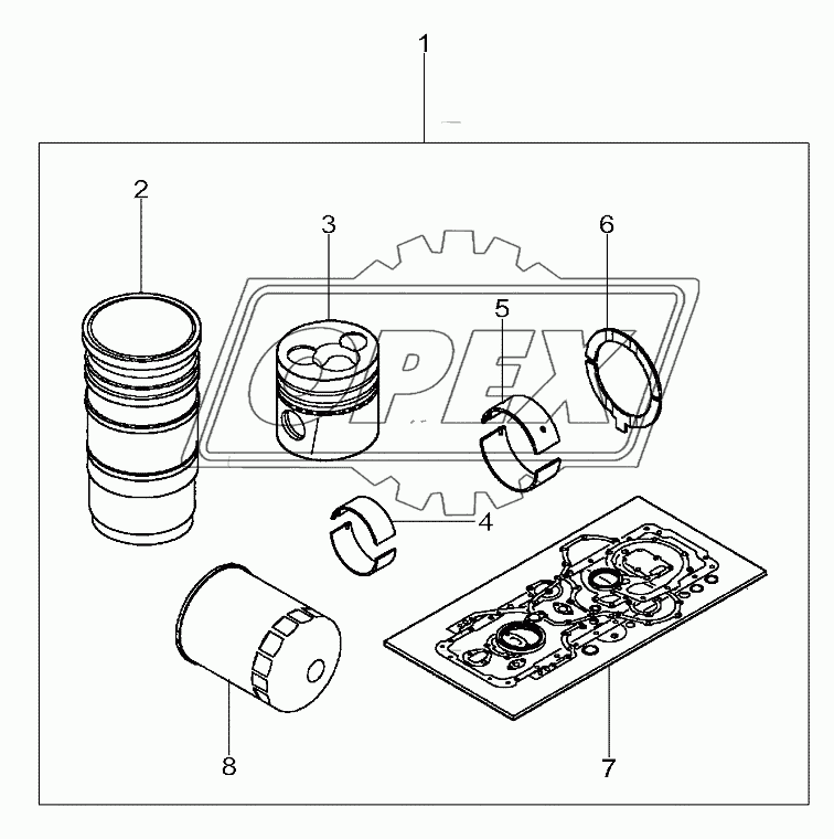 Engine, Repair Kit