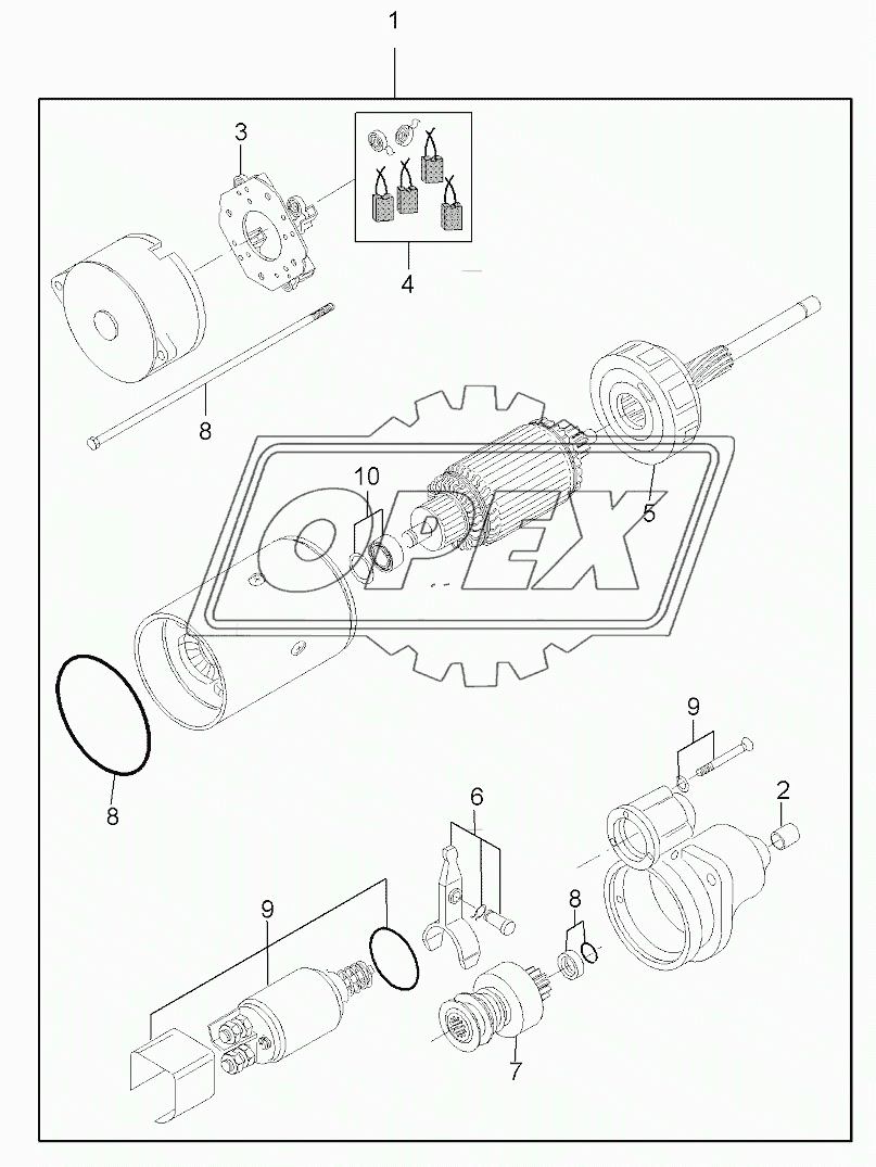 Starter, 84cta-4v Engine - From R19124