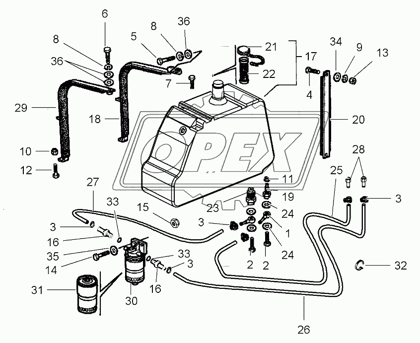 Fuel Tank, From Serial Number 563010120 /Autolevel 5634100