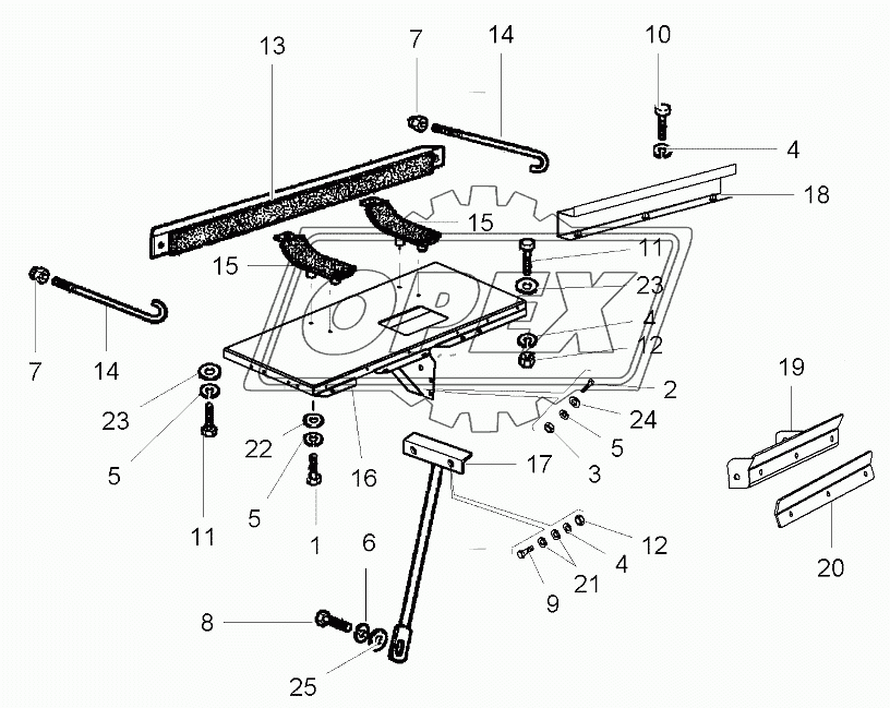 Fuel Tank, Holder From Serial Number 563010120 /Autolevel