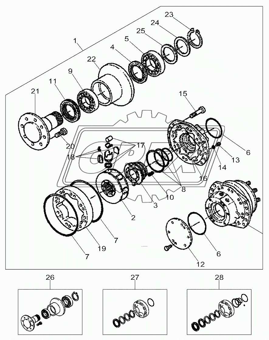 Rear Axle - 4 Wd, Final Drive