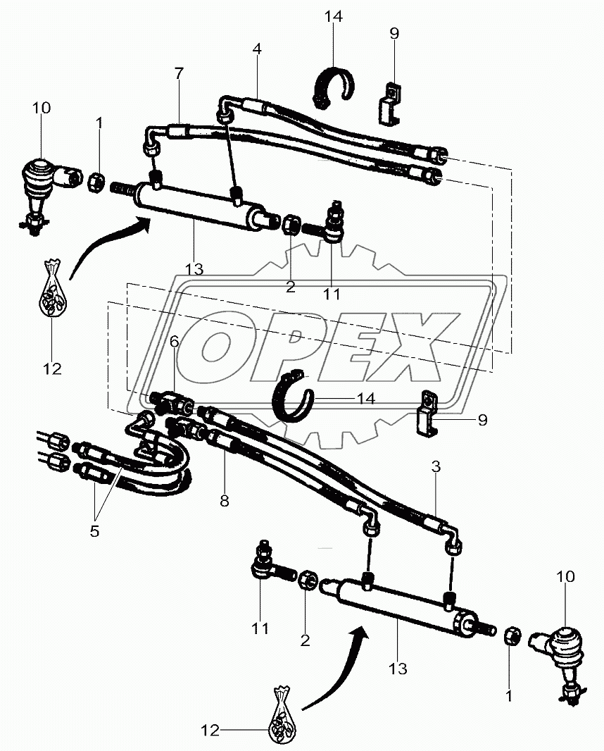 Rear Axle - 4 Wd, Autolevel - Hydraulic Cylinder
