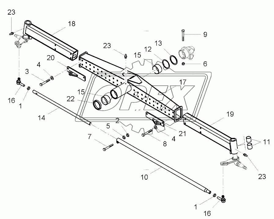 Rear Axle - Adjustable 1