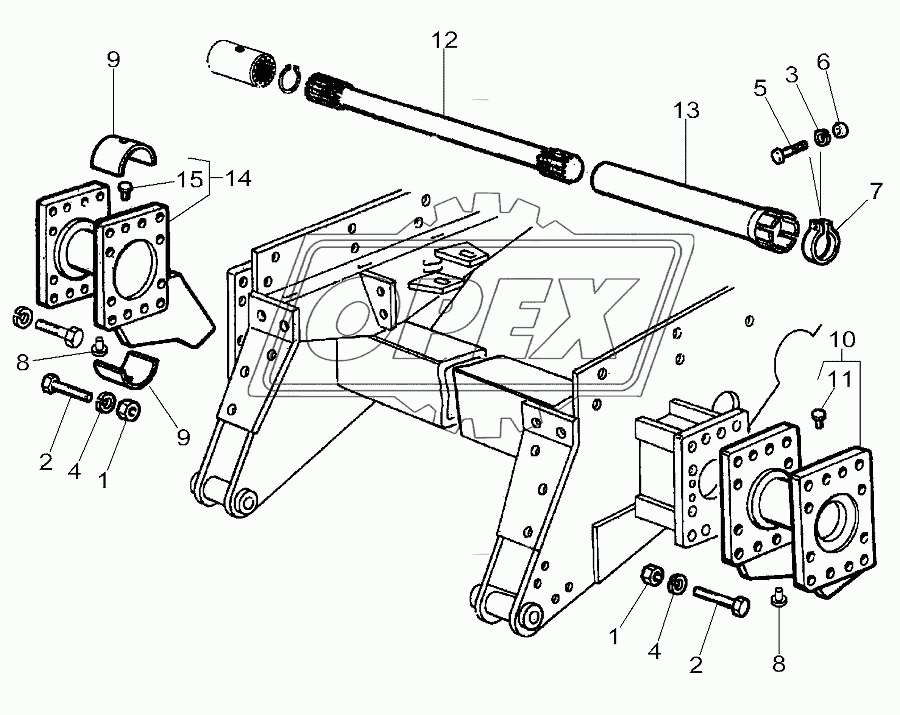 Chassis Crawler Tracks 6 Rollers 1