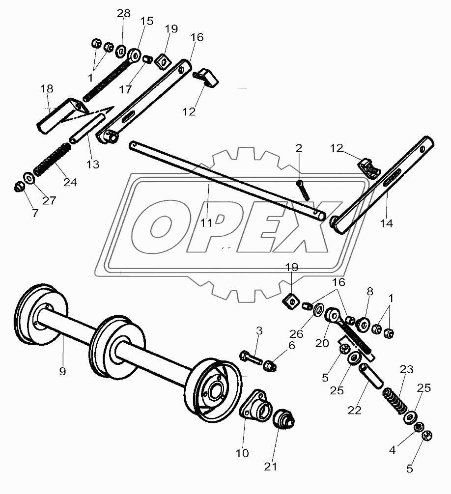 Front Elevator Lower Roller
