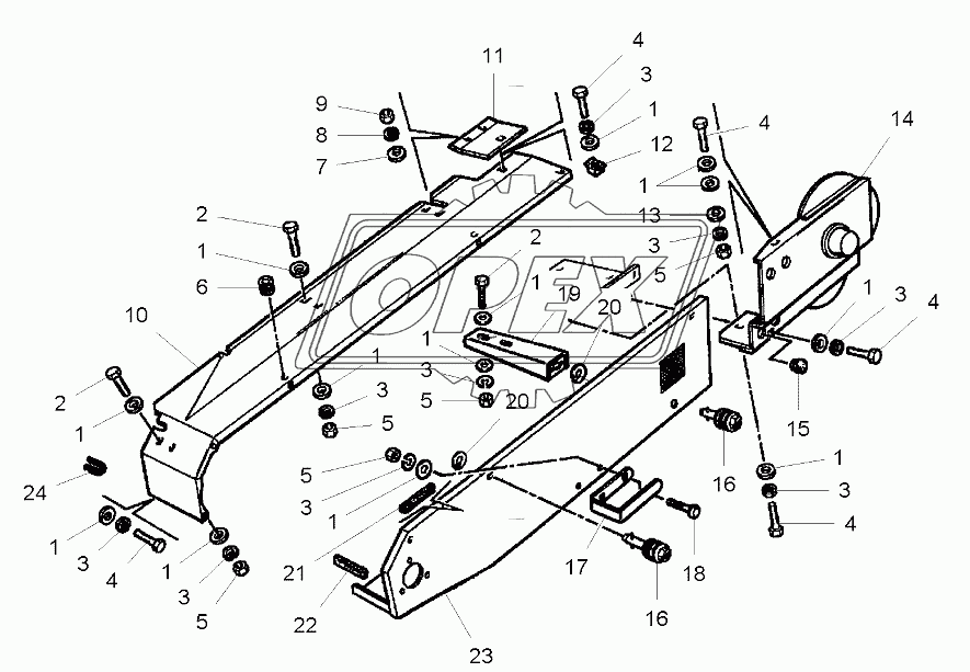 Front Elevator Integral Autolevel - Guard