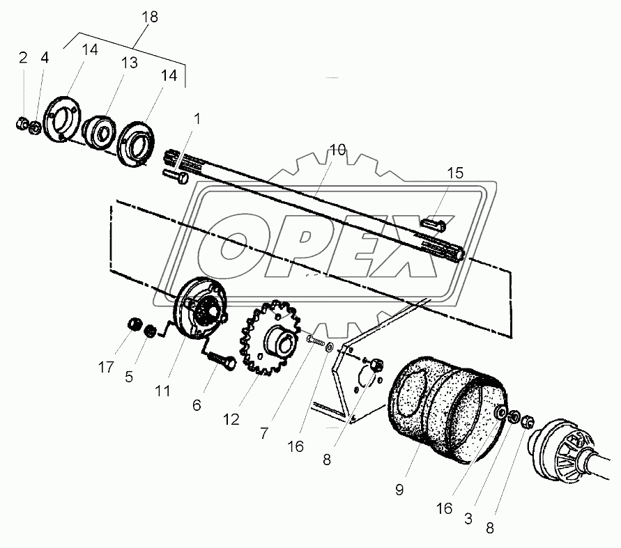 Front Elevator Lower Shaft Up To 563010119